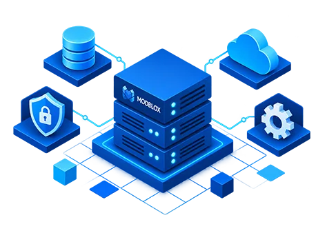 Modblox dedicated server in your environment with your data, platform management, and support included